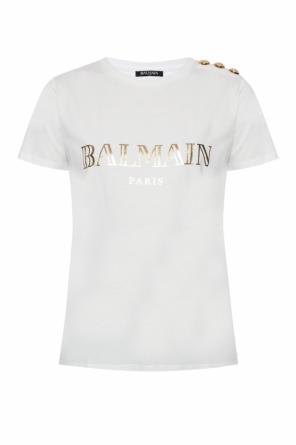 Button-embellished t-shirt, zdjęcie 1 Button-embellished t-shirt od Balmain
